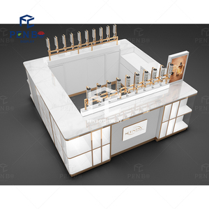 Lujo árabe 2x2 Kiosk Perfume Shop Interior Perfume-KIOSK-Lujo Cosmético Perfume Kiosk Cabina de exposición - Product Image 4