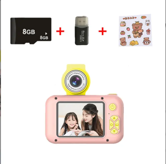 Çocuk hediyelik eşyalar Boby oyuncaklar şarj edilebilir USB taşınabilir çocuklar kamera dijital HD Video oyunu Mini kamera