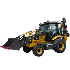 Muestra de carga de retroexcavadora de ruedas 4x4 para venta al por mayor, mini tractor, pequeña excavadora de cadenas, retroexcavadora - Product Image 3