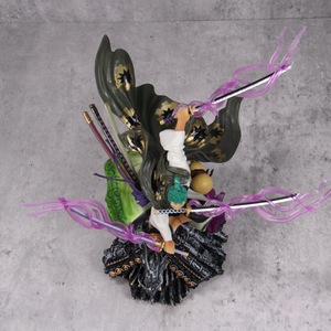 XRH Statuetta Anime <span class=keywords><strong>One</strong></span> Piece Roronoa Zoro GK Wano Roof Tre Spade Action Figure <span class=keywords><strong>Manga</strong></span> Giapponese PVC Alta Qualità 12+ Anni Unisex - Product Image 6