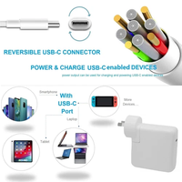 Adaptador de Corriente USB-C PD de 30W/61W/96W/87W/140W para Portátiles Macbook Air y Pro