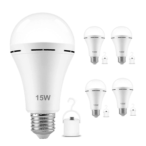 L'ampoule <span class=keywords><strong>rechargeable</strong></span> d'urgence reste allumée en cas de panne de courant 1200mAh 15W ampoules <span class=keywords><strong>LED</strong></span> E27 avec crochet d'interrupteur lumière du jour - Product Image 2