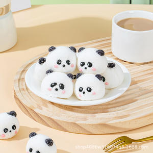 3D <span class=keywords><strong>Panda</strong></span> commercial guimauve dessin animé forme célébrité enfants bonbons collations personnalisables en gros - Product Image 4