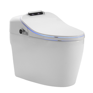WC intelligent avec siège allongé, évacuation en S, nettoyage automatique, lecture vocale en anglais pour WC intelligent 110V - Product Image 5