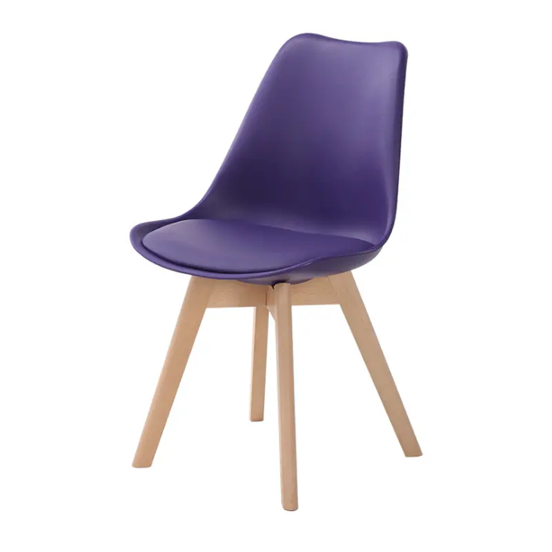 सैलून कुर्सी भागों प्लास्टिक ट्यूलिप लकड़ी पैर 27 ergonomic कुर्सी भोजन प्लास्टिक की कुर्सी विनिर्माण