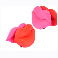 Weiches Mikroperlen-Kissen, tragbar, umweltfreundlich, 3D-Lippenform, für Sofa, Couch, Bett, Zuhause, Auto, Deko, Geschenk, Nackenkissen