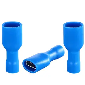 FDFD2 AWG16-14 Electrical Crimp Connector Universal Joint Fully Insulated Female Terminal For Wire Connecting