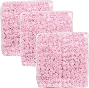 2.5cm 144 pièces Mini têtes de fleurs de roses artificielles vraies têtes de fausses roses en mousse pour bricolage fleurs de <span class=keywords><strong>mariage</strong></span> pinces à cheveux de mariée - Product Image 2