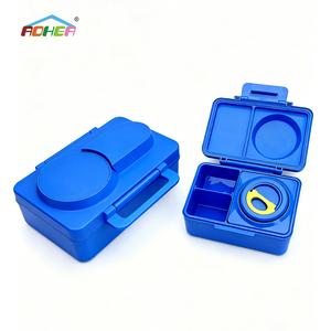 Boîtes de rangement Aohae, boîte à lunch en plastique avec pot thermique en acier inoxydable, ensemble de contenants alimentaires, boîte à lunch étanche pour enfants - Product Image 1
