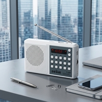 Lecteur MP3 portable, radio FM, lampe de poche, haut-parleur Gurbani Coran Bible, batterie 1200 mAh, charge USB-C, écran LED, nouveau modèle