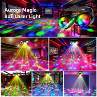 Lumières de scène de club de musique activées par le son, RGB, effet aurore coloré, contrôle DJ, lumière disco pour boîte de nuit, bar, fête, spectacle