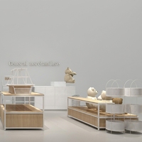 Étagères commerciales en acier et bois pour l'agencement général des marchandises, présentoirs de papeterie et vitrines culturelles créatives pour l'ensemble du magasin