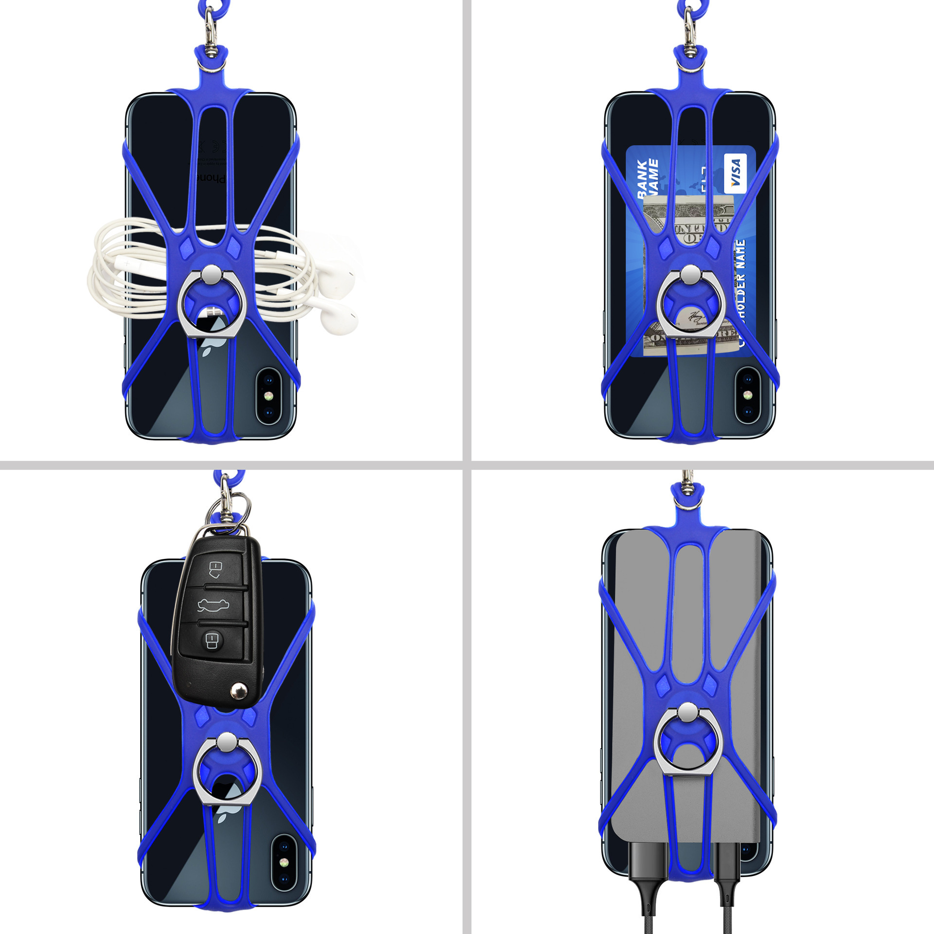 7-section 5-section Silicone Ring Accessories for Phone Lanyard Image 2