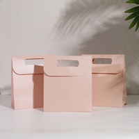 Emballage cadeau rose Fournisseurs chinois Petite commande Accepter Logo imprimé Boîte d'emballage cosmétique en papier perlé pour petite entreprise