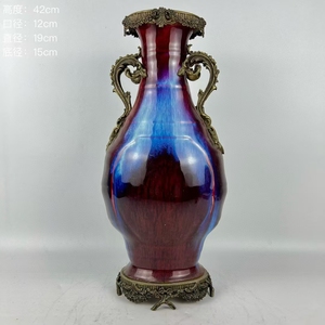 Jingdezhen ufficiale fornace vaso in ceramica ornamento asta palazzo antico vaso di porcellana vaso della dinastia Qing - Product Image 1