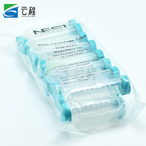 Tube à centrifuger conique de 50 ml avec bouchon à vis, sans enzyme, sans pyrogène, jetable, avec film de base - Product Image 4