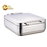 Équipement de cuisine de haute qualité marmite service chauffant traiteur acier inoxydable nourriture buffet cuisinière chauffe-plat pour hôtel