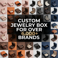 Nuevo Estilo en Stock, Caja Magnética Cuadrada/Rectangular con Tapa Abatible, Diseño Minimalista, Bolsillo Adicional para Tarjetas, Joyería, Embalaje de Regalo