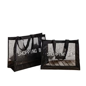 Custom Logo Fashion Screen Printed Large Mesh Tote Bag <b>for</b> Shopping Reusable Nylon Bag Wholesale Promotional <b>Gifts</b> - Product Image 3