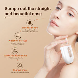 Aquecimento elétrico Vibração Jade Nose Bridge Massagem Dispositivo Pescoço Rosto Levantamento Gua Sha Board Olho e Nariz Massageador - Product Image 3