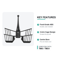 Extracteur de jus papillon tige d'agitation barre de grattoir pour Thermomx Vorwerk TM31 TM5 TM6
