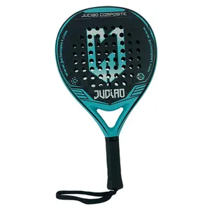 2023JUCIAO 18k racchette da paddle tennis con marchio personalizzato 100% fibra di carbonio professionale