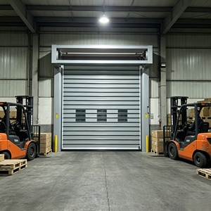 Rolling Aluminum Alloy Vision Panel Commercial <b>Door</b> | High Speed & Secure for Industrial & Retail Use - Product Image 2