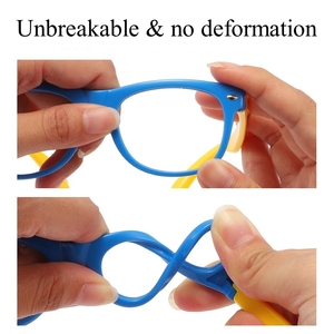 工場直販 フルシリコンフレキシブルフレーム 子供用UV400サングラス 耐久性のあるブルーライトカットメガネ キッズ向け - Product Image 2