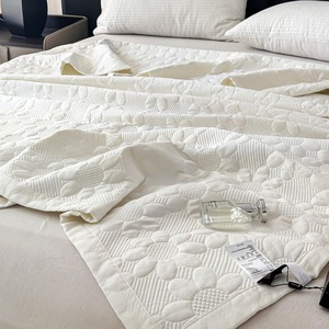 <span class=keywords><strong>Ropa</strong></span> De Cama al por mayor materna niño doble cara Tencel algodón grueso comodidad cama cubre sarga flor patrón sábanas Manta - Product Image 3