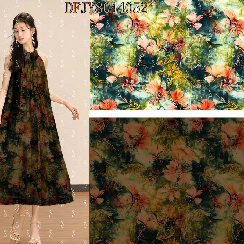 Perfect Quality Stylish Rayon Nylon Printed Fabric With Geometric Patterns for Casual Wear and Upholstery