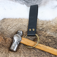 Boucle de ceinture en cuir médiévale, anneau rond pour porte-épée, idéal pour le cosplay, les Vikings, les chevaliers, le LARP, les costumes de festivals de la Renaissance