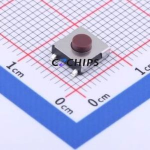 GT-TS090A-H031-L5 Tactile Switch SMD,6.2x6.2mm Switch Single Pole Single <b>Throw</b> Round Button 1.6N Vertical Mount - Product Image 1