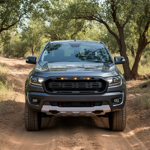 Kit de calandre style Ford Ranger Raptor avec feux LED, installation facile, matériau ABS, 2019-2020, accessoire électronique auto - Product Image 2