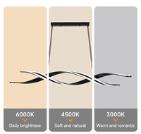 BGST Style minimaliste nordique suspension bande d'éclairage intérieur moderne LED salle à manger suspension