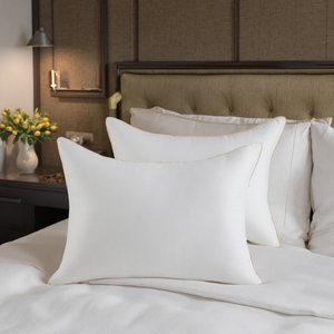 Oreillers de compression en mousse à mémoire de forme à rebond élevé, non effondrables, pour le cou, 200 fils, anti-acariens, 100 % coton, pour hôtel, vente en gros - Product Image 1