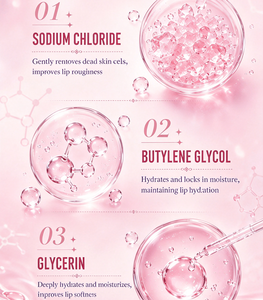 Kit de Soin des Lèvres Rose 2-en-1 Personnalisé avec Logo Privé : Exfoliant et Baume à Lèvres au Sucre de Fraise pour Éclaircir et Hydrater - Product Image 2