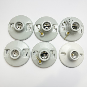 Portalámparas de Porcelana E26 de Cerámica de Alta Calidad con Certificación <span class=keywords><strong>Aota</strong></span>, 660W 250V, Base de Seguridad para Bombillas con 1 Año de Garantía - Product Image 1