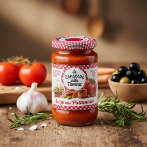 Conserves de la grand-mère, sauce tomate puttanesca en bouteille, 190 g, lot de 12 pièces - Product Image 3
