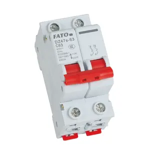 Fato 4.5KA ความสามารถในการทำลาย MCB DZ47s-63มินิเบรกเกอร์ขนาดเล็กราคา6-63A เบรกเกอร์ไฟฟ้า MCB กับ CE