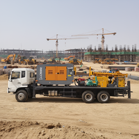 ZHIZUAN Foreuse pneumatique diesel montée sur camion pour puits d'eau de 600 m, machine rotative DTH haute efficacité pour forage profond avec moteur et pompe