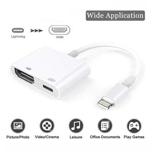 Cable de Pantalla Espejo 4K de Teléfono Inteligente a <span class=keywords><strong>HDMI</strong></span>, <span class=keywords><strong>Adaptador</strong></span> <span class=keywords><strong>Lightning</strong></span> Tipo C a <span class=keywords><strong>HDMI</strong></span> con Carga PD de 100W <span class=keywords><strong>para</strong></span> Teléfono Móvil, Tableta y Portátil - Product Image 1