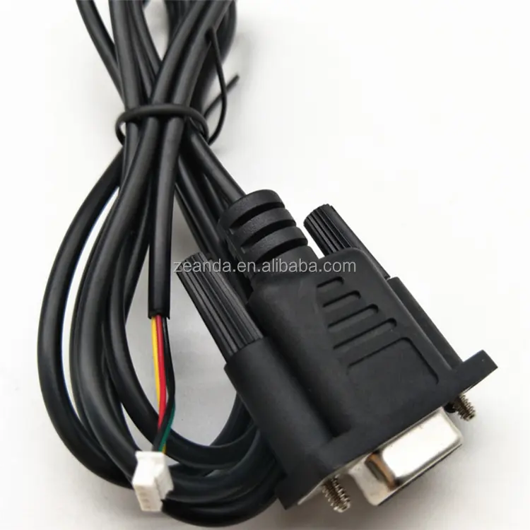 Customized db9 cable Female DB 9pin to MX 1.25 Connector wire RS232 cable