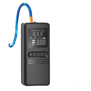 Bomba de aire portátil para coche de 12V con pantalla LCD, arranque de emergencia, inflador de neumáticos con luz LED y función de batería externa. - Product Image 2