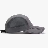 Casquettes de baseball pliables d'été en nylon à séchage rapide pour hommes, avec protection solaire, maille personnalisée brodée, pour le sport et le camping en extérieur – Vente en gros