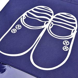 Sac à chaussures portable en non-tissé avec cordon de serrage, étanche, pour le voyage et la protection contre la poussière – Produit très demandé - Product Image 4
