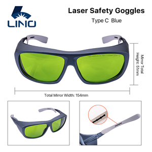 Lino LN122 하이 퀄리티 안전 레이저 보호 고글 180-500nm 750-1400nm 눈 보호용 산업용 레이저 안경 - Product Image 2
