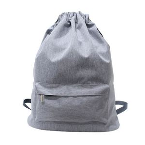 Muestra Gratuita de Mochila con Cordón de Poliéster Catiónico Teñible y Portátil - Product Image 1
