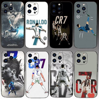 Coque de téléphone pour iPhone 16 15 14 13 12 Promax Pro Max Plus tous modèles, 17promax 17pro 17 CR7 Football Sports Star