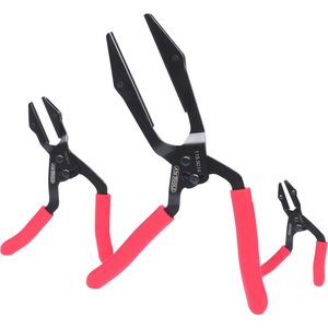 Set of 3 Self-Adjusting Steel <b>Pipe</b> <b>Clamps</b> Ø 20 35 74 mm with Zinc Finish - Product Image 1