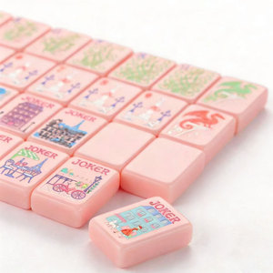Tuiles de Mahjong Américaines en Acrylique Modernes, Luxueuses, Écologiques, Durables et Portables, en Gros, avec 160 Tuiles pour des Rassemblements de 4 Joueurs - Product Image 6
